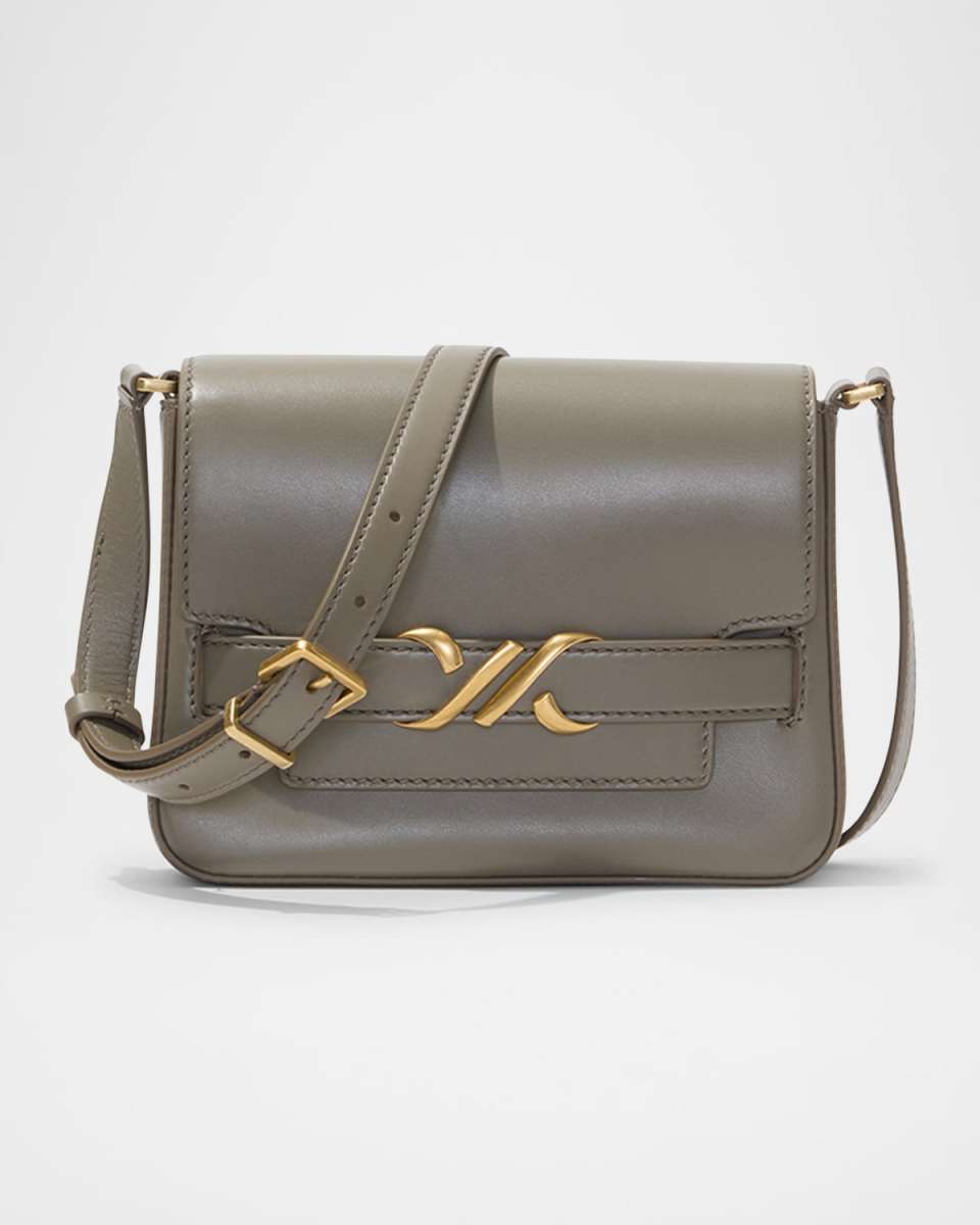 Buckle Box Leather Crossbody Bag